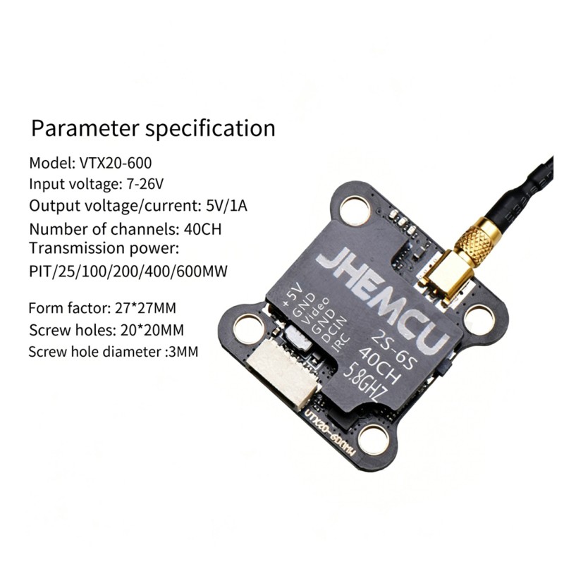 【TODAY-BUY】~@ JHEMCU VTX20-600 - Drone Racing Charger recensione e prezzo